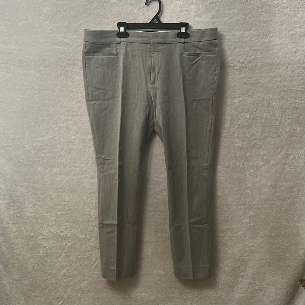 Banana Republic Gray Ankle Cropped Pants Classic Style